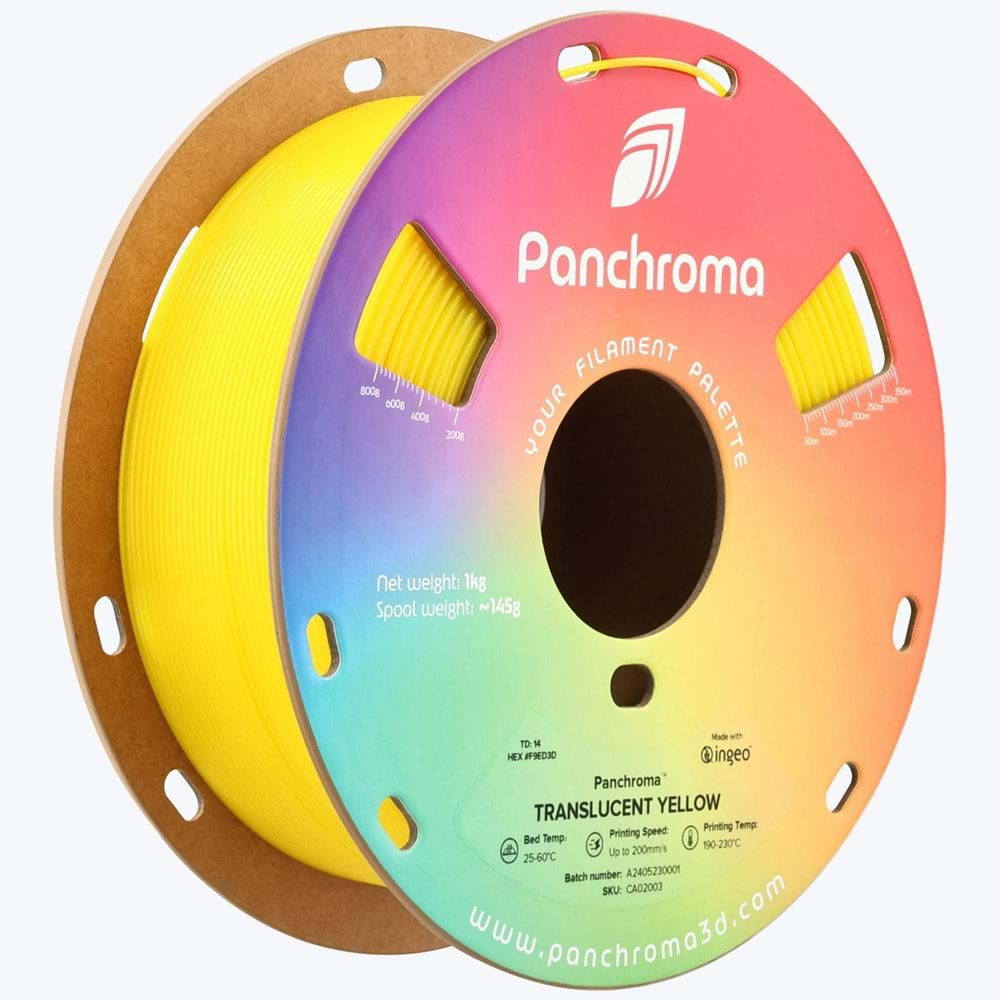 Panchroma PLA Translucent Filament Sarı