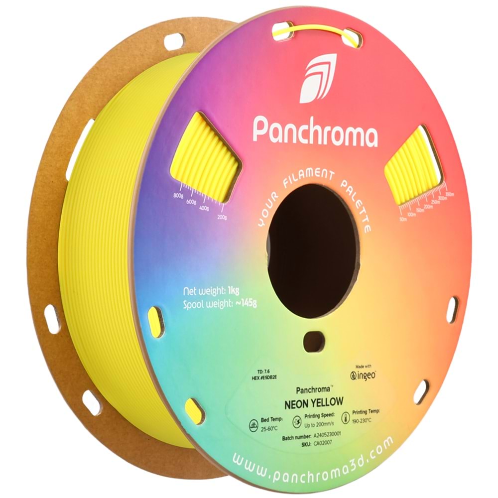 Panchroma PLA Filament Neon Sarı - 1 kg 1.75mm