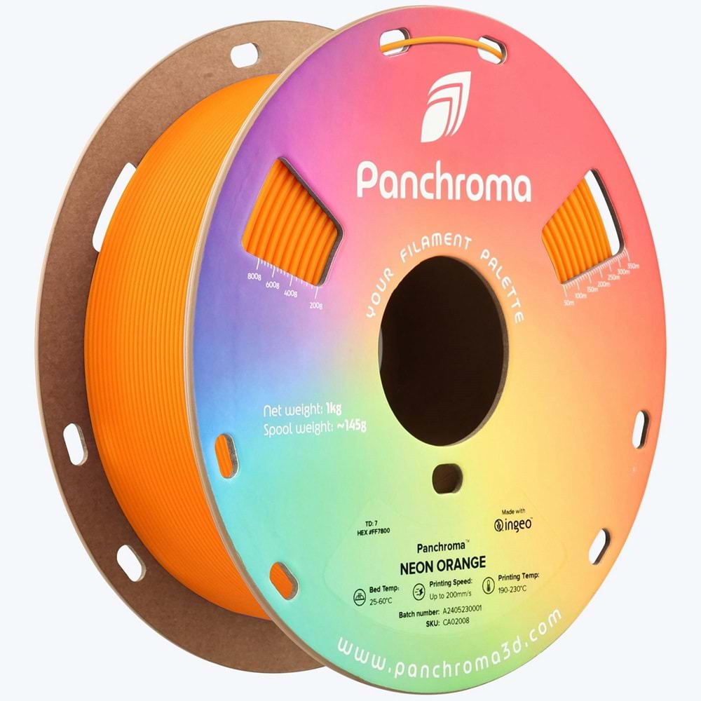 Panchroma PLA Filament Neon Turuncu - 1 kg 1.75mm
