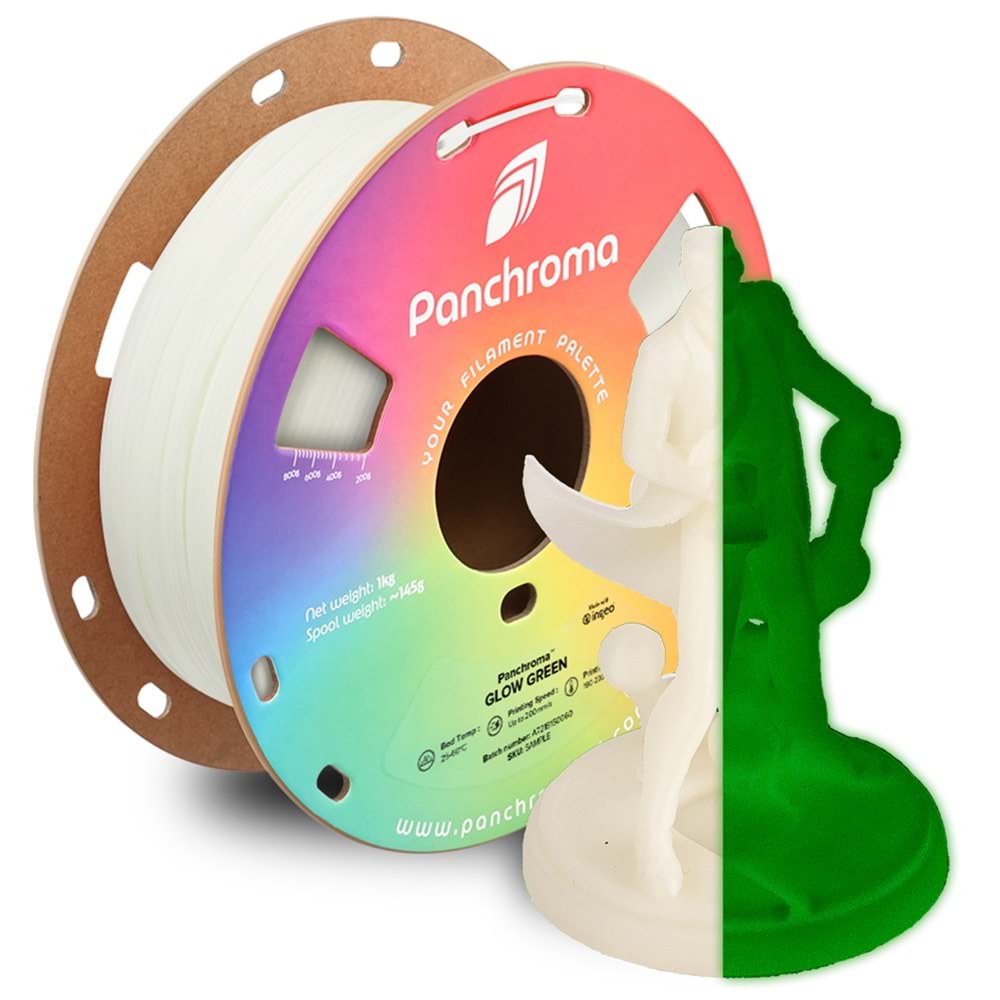 Panchroma PLA Filament Glow Yeşil - 1 kg 1.75mm