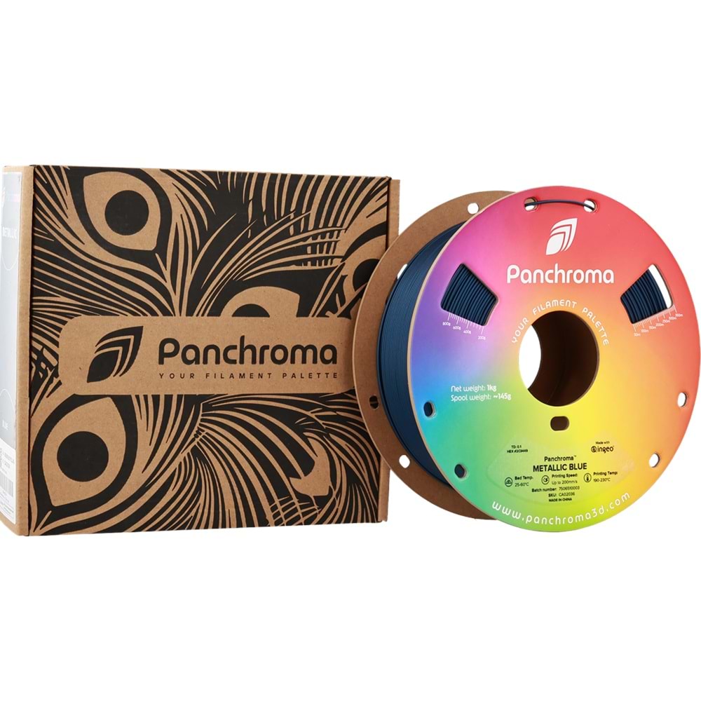 Panchroma PLA Filament Metalik Mavi - 1 kg 1.75mm