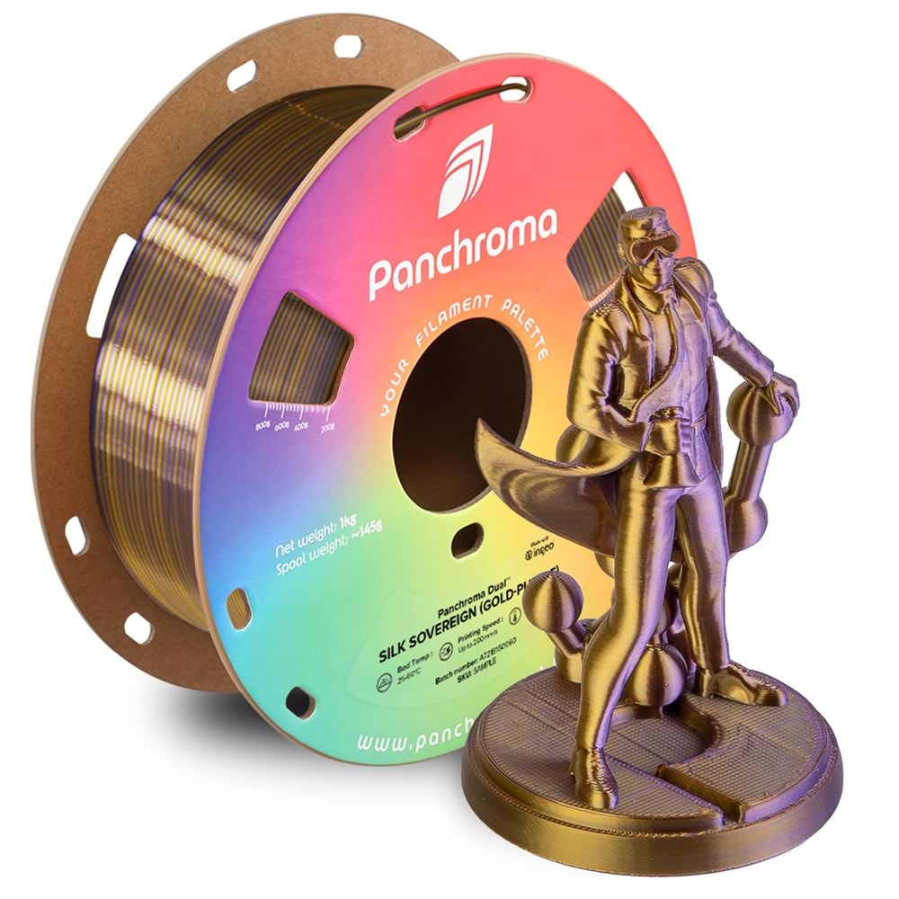 Panchroma Dual Silk Sovereign PLA | Altın - Mor