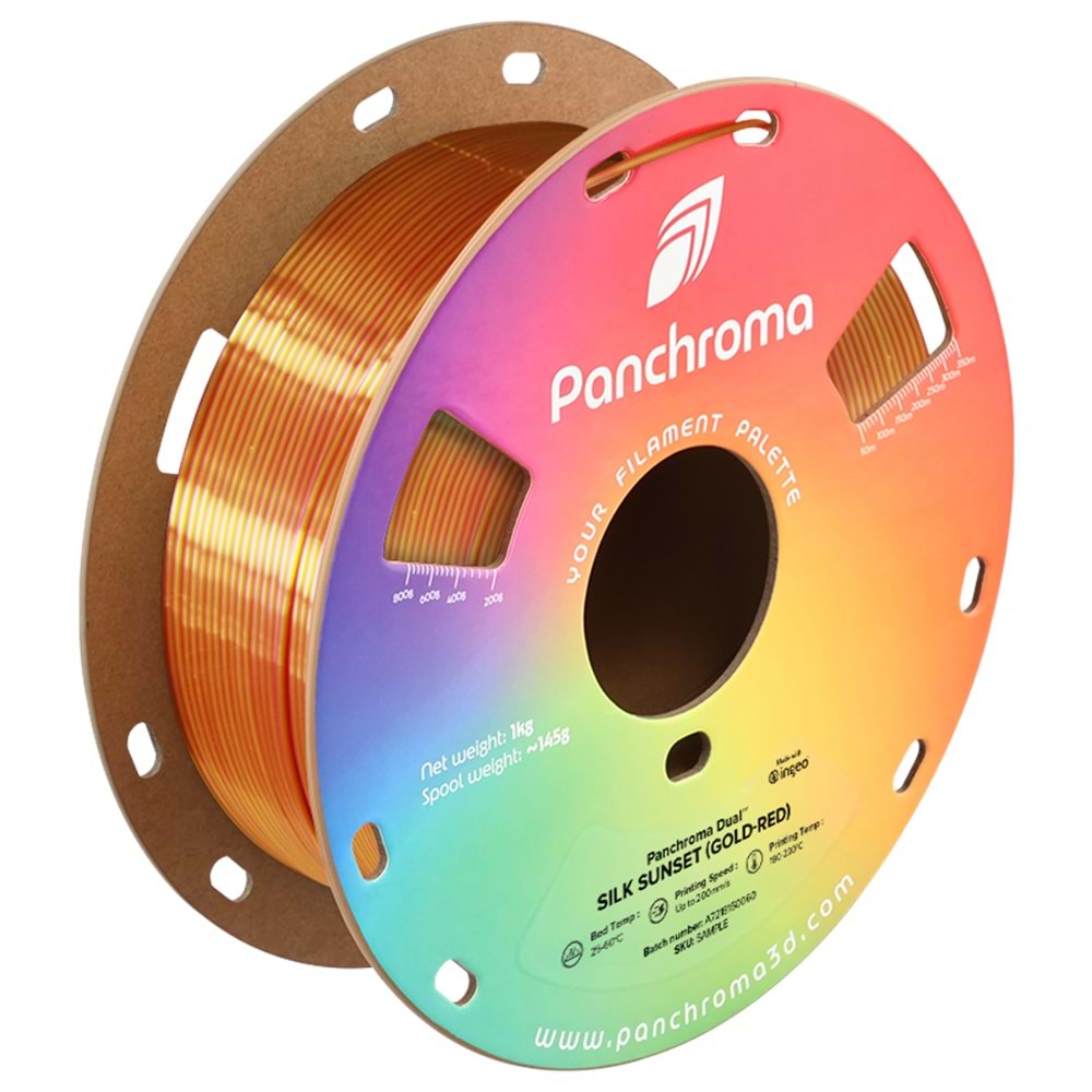 Panchroma Dual Silk Sunset PLA | Altın - Kırmızı