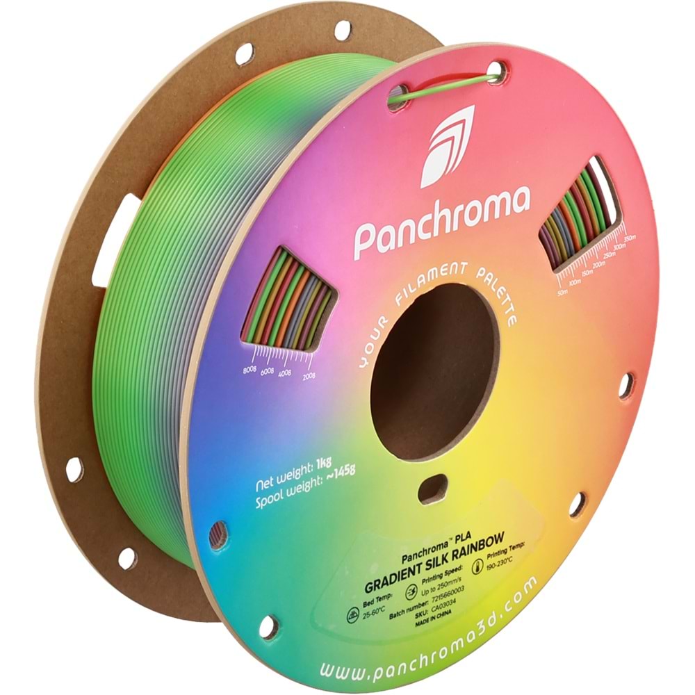 Panchroma Gradient Silk Gökkuşağı PLA Filament