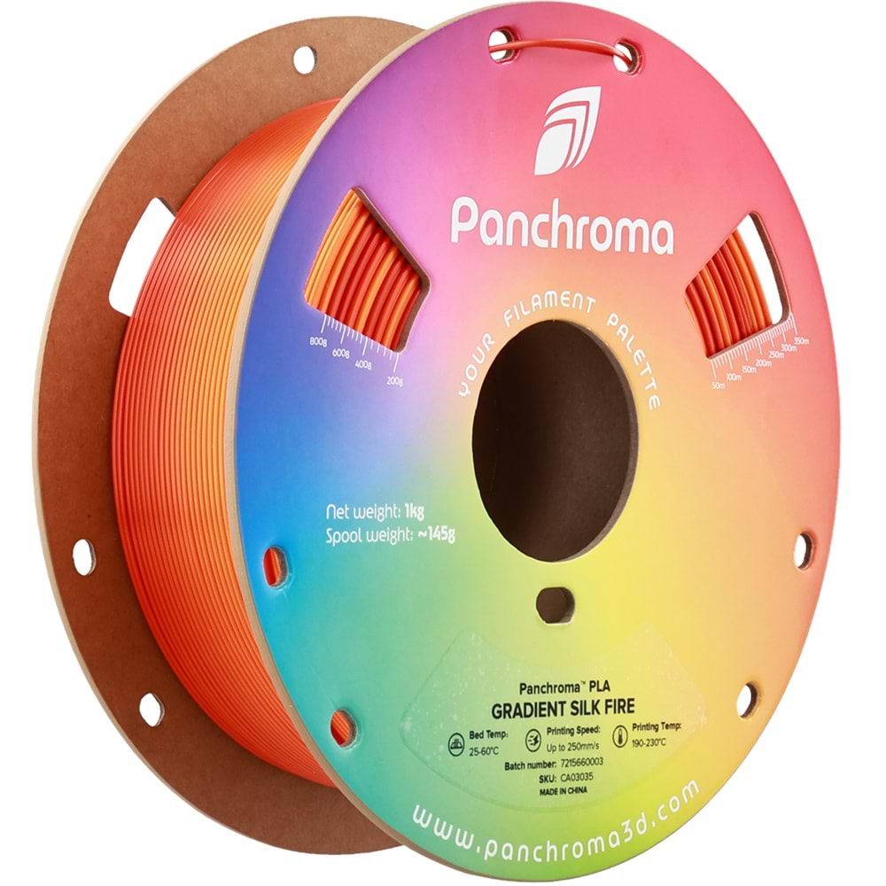Panchroma Gradient Silk Ateş PLA Filament