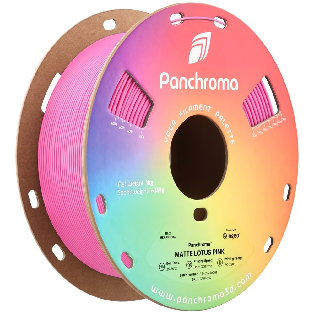 Panchroma PLA Filament Mat Nilüfer Pembe – 1 kg 1.75mm