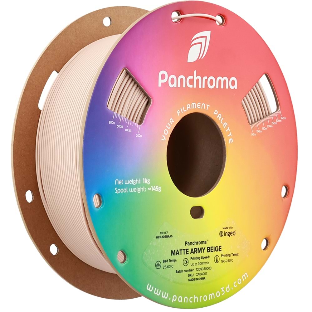 Panchroma PLA Filament Mat Askeri Bej – 1 kg 1.75mm