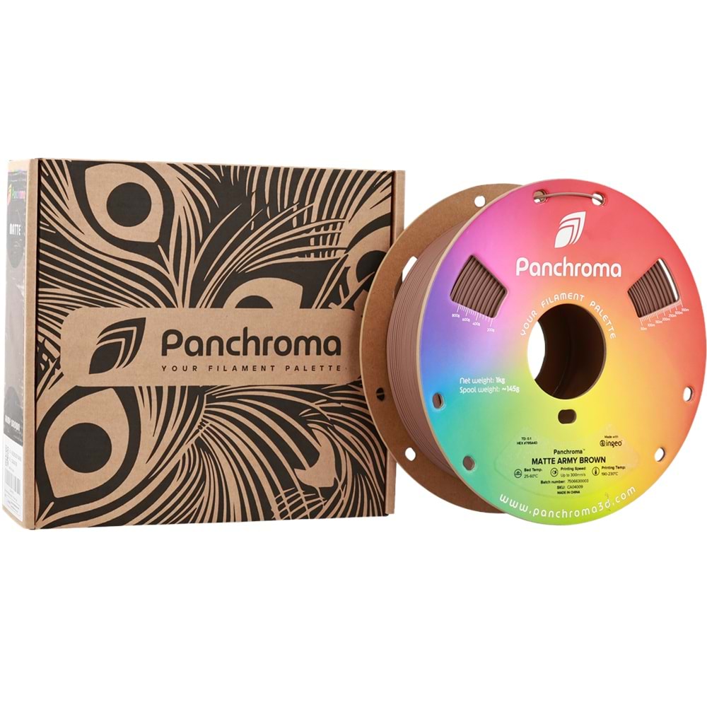 Panchroma PLA Filament Mat Askeri Kahverengi – 1 kg 1.75mm