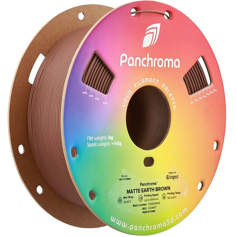 Panchroma PLA Filament Mat Toprak Kahverengi – 1 kg 1.75mm