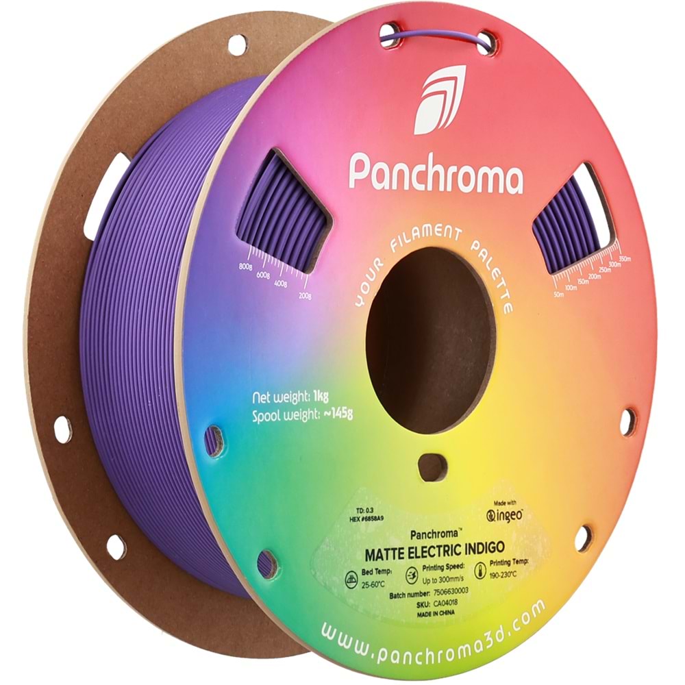 Panchroma PLA Filament Mat Elektrik İndigo – 1 kg 1.75mm