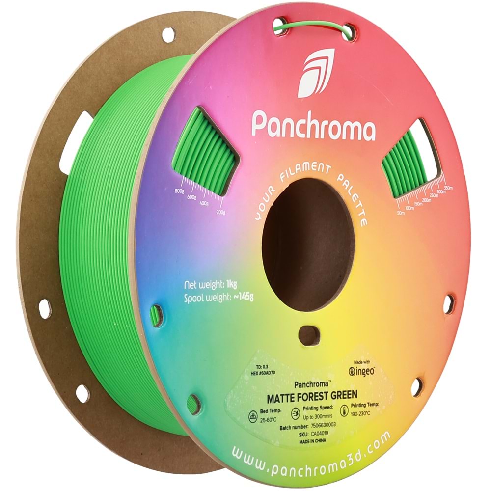 Panchroma PLA Filament Mat Orman Yeşil – 1 kg 1.75mm