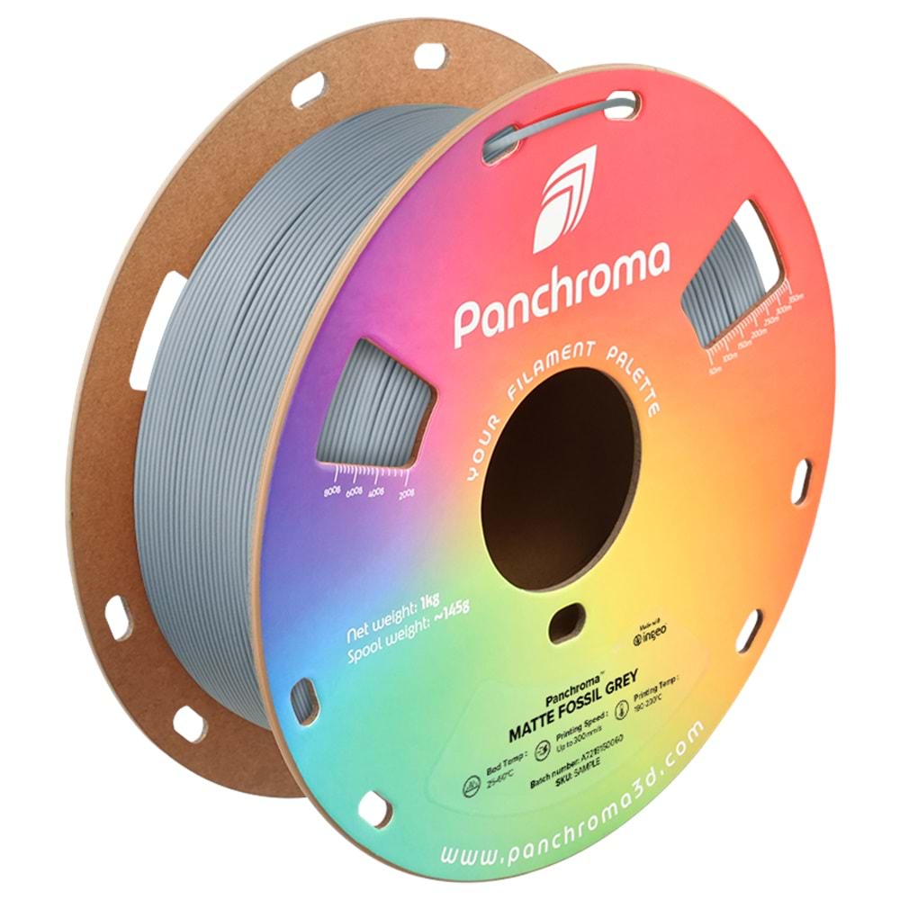 Panchroma PLA Filament Mat Fosil Gri – 1 kg 1.75mm