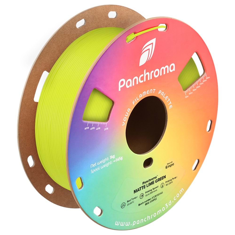 Panchroma PLA Filament Mat Lime Yeşil – 1 kg 1.75mm