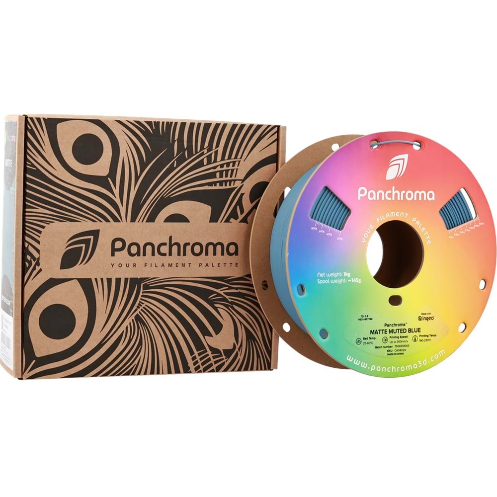 Panchroma PLA Filament Mat Yumuşak Mavi – 1 kg 1.75mm