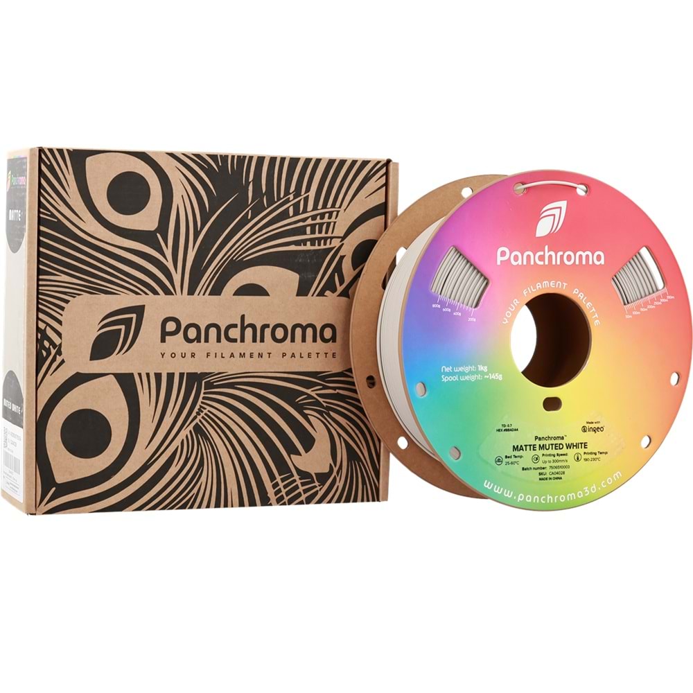Panchroma PLA Filament Mat Yumuşak Beyaz – 1 kg 1.75mm
