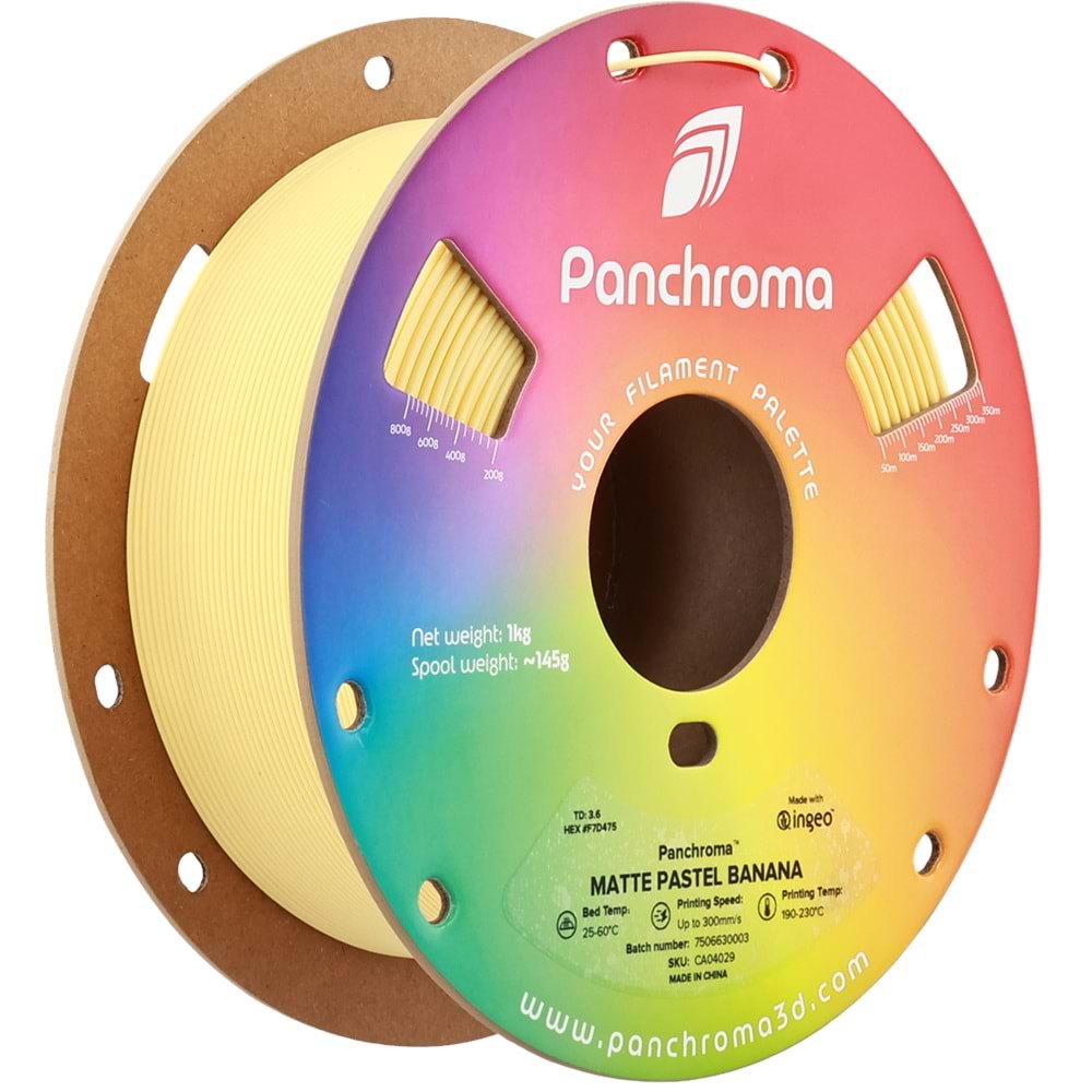 Panchroma PLA Filament Mat Pastel Muz – 1 kg 1.75mm
