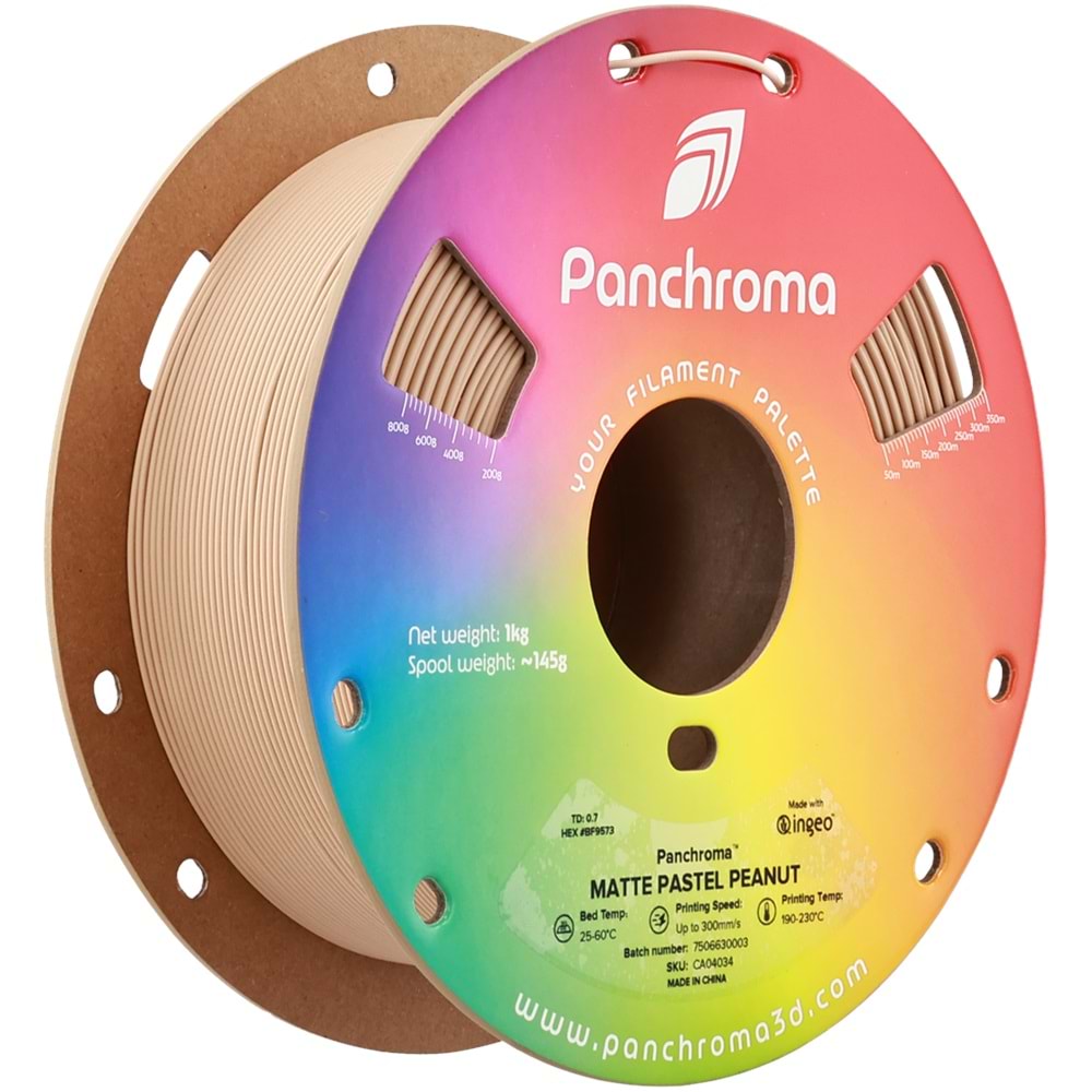 Panchroma PLA Filament Mat Pastel Yer Fıstığı – 1 kg 1.75mm