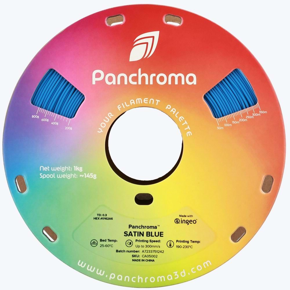 Panchroma PLA Filament Saten Mavi – 1 kg 1.75mm