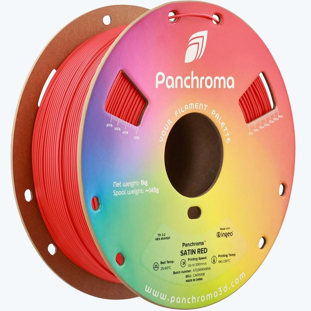 Panchroma PLA Filament Saten Kırmızı – 1 kg 1.75mm