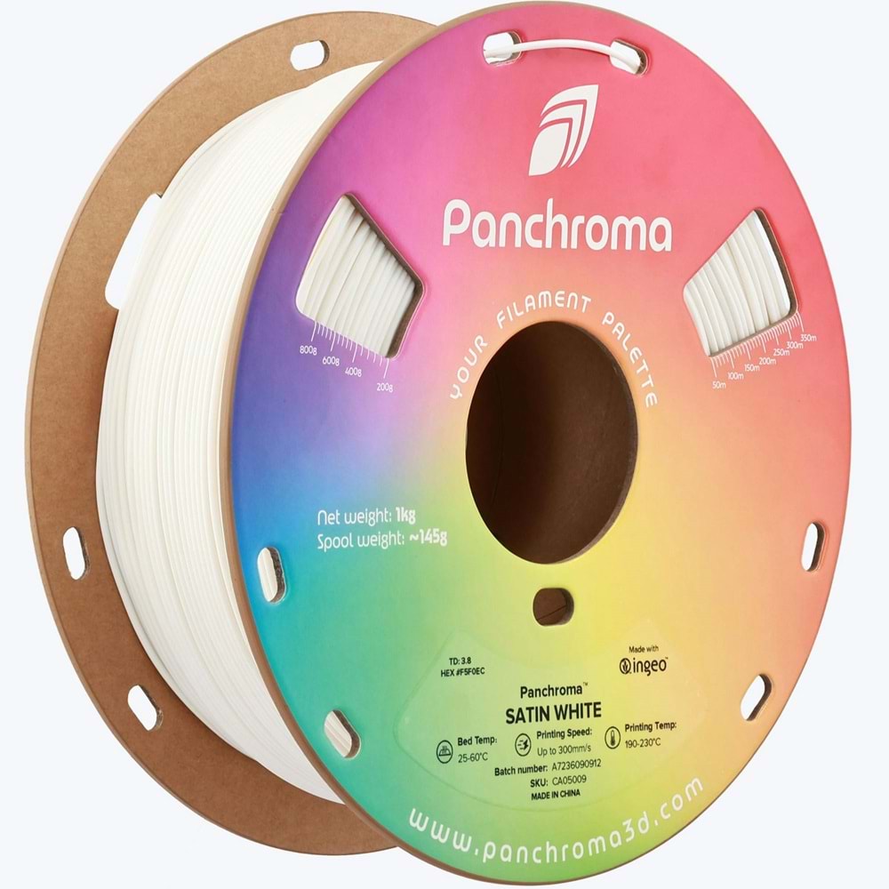 Panchroma PLA Filament Saten Beyaz – 1 kg 1.75mm