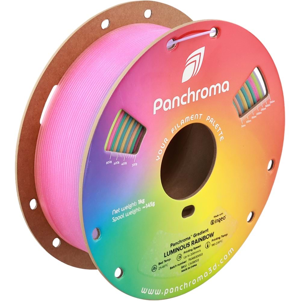 Panchroma PLA Luminous Filament Gökkuşağı - 1 kg 1.75mm