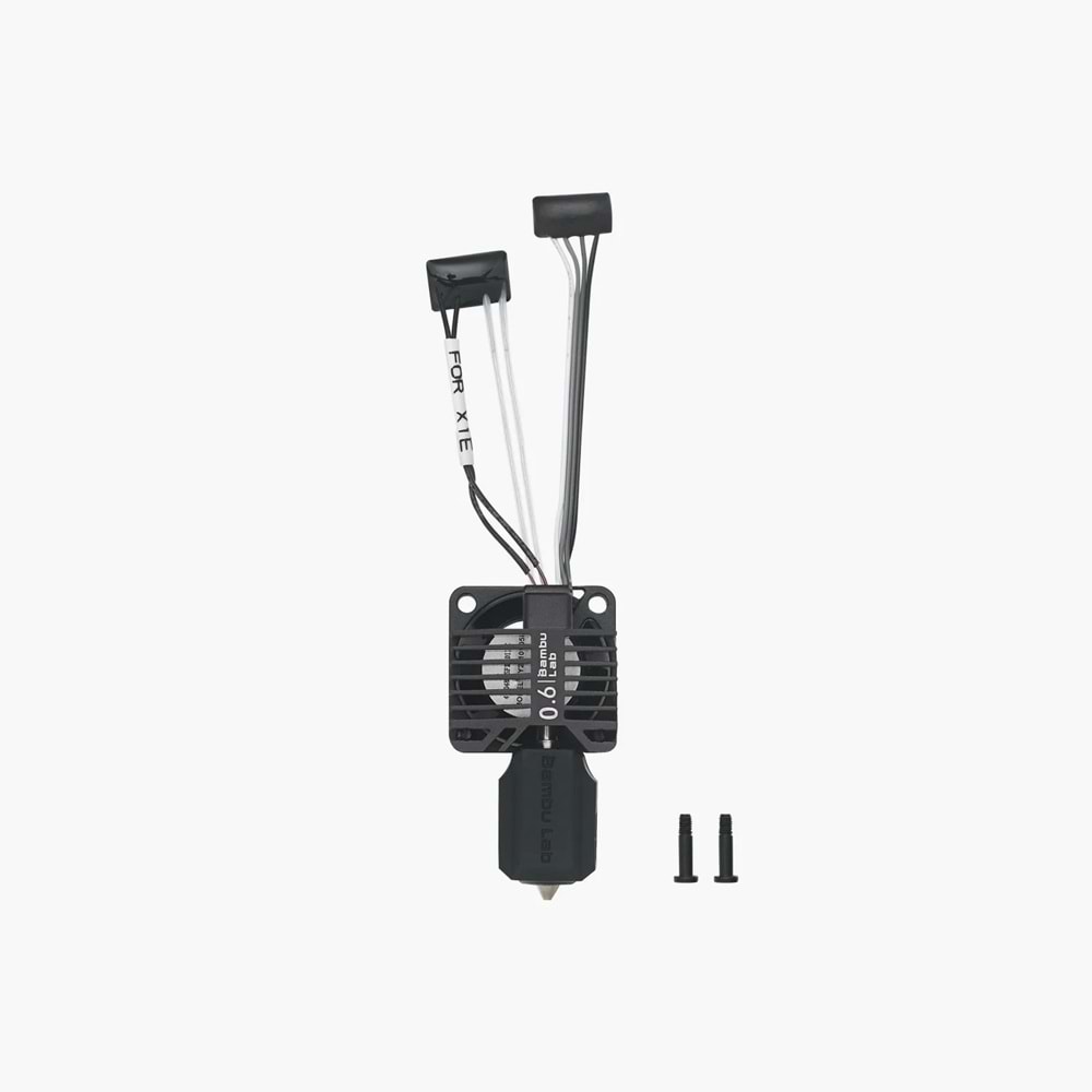 Bambu Lab X1E 0.6mm Sertleştirilmiş Çelik Nozzle Hotend Seti