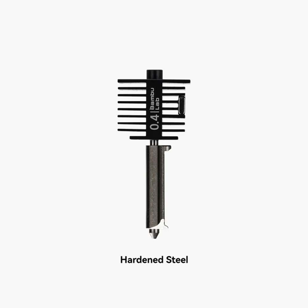 Bambu Lab A1 0.4mm Sertleştirilmiş Çelik Hotend Nozzle Seti