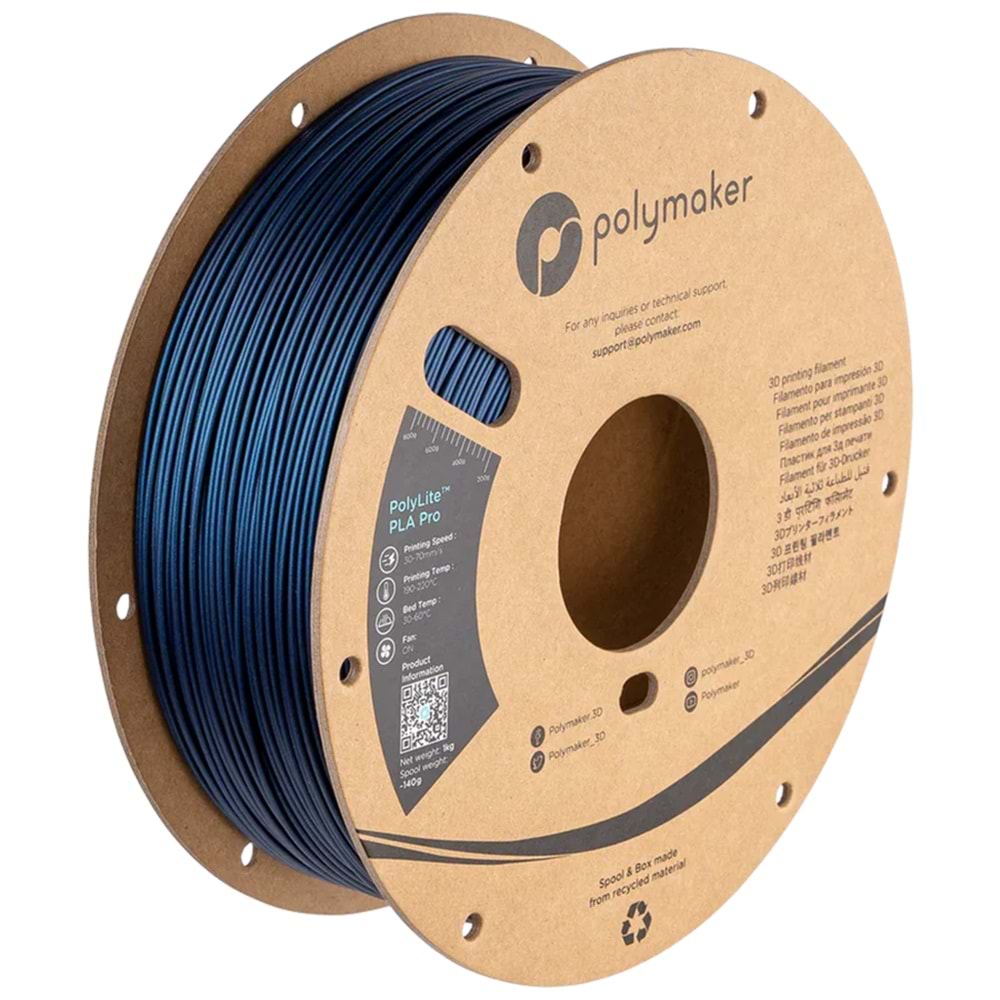 PolyLite PLA Pro Metalik Mavi