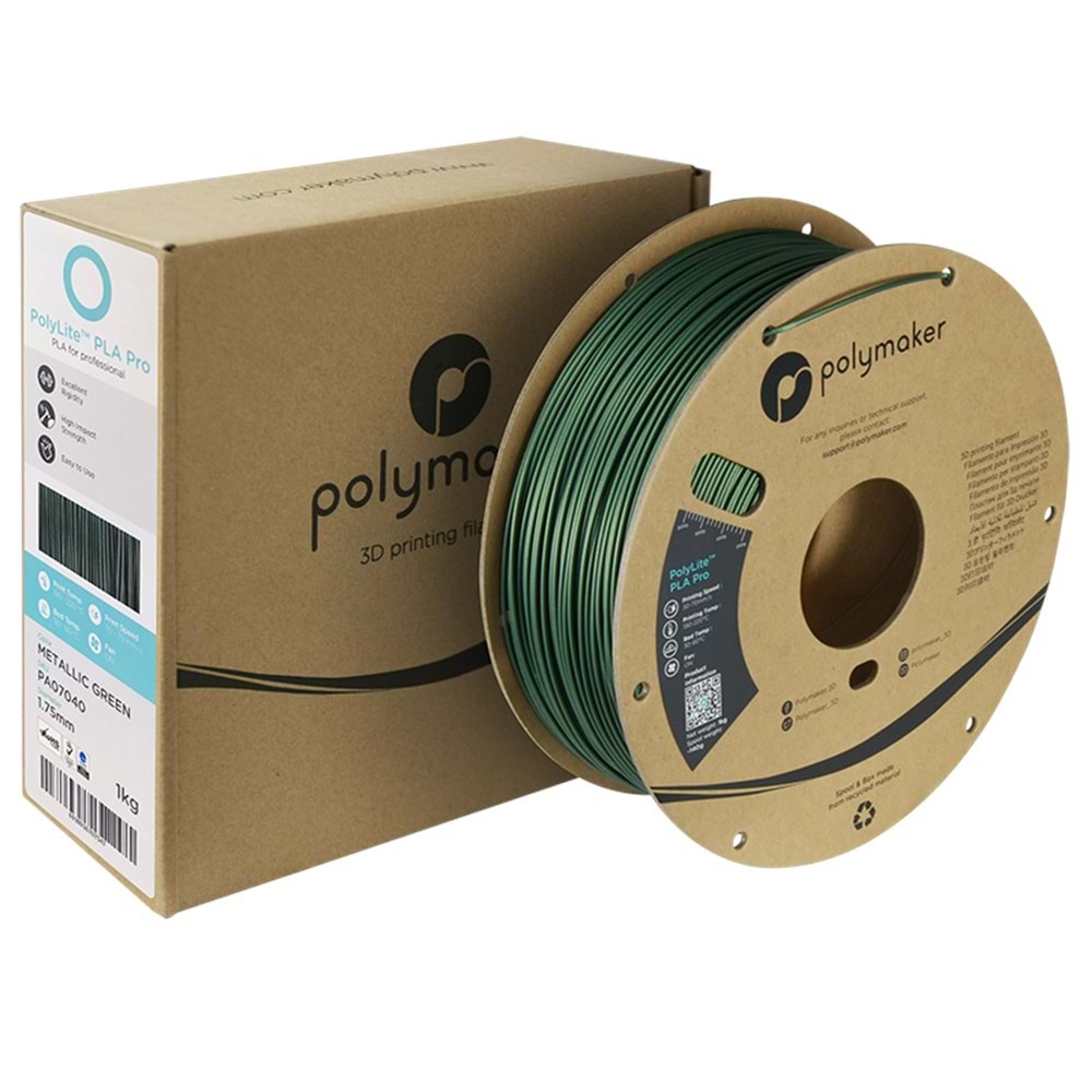 PolyLite PLA Pro Metalik Yeşil