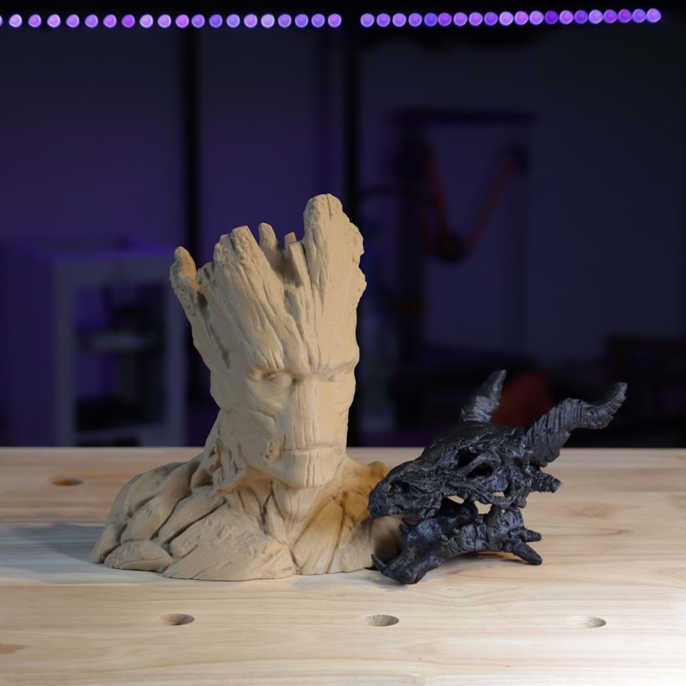 PolyLite LW-PLA Filament Ahşap – Hafif ve Stabil 3D Baskı