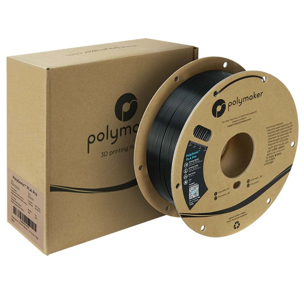 Polymaker PLA Pro Filament Siyah - 1kg 1.75mm