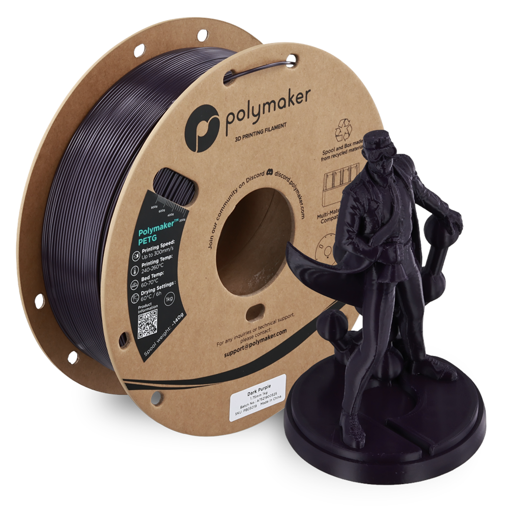 Polymaker PETG Filament Koyu Mor