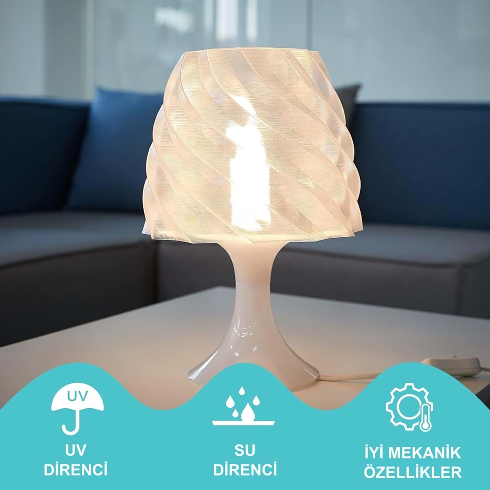 PolyLite PC Saydam Filament – Şeffaf 3D Baskı | 1 kg 1.75mm