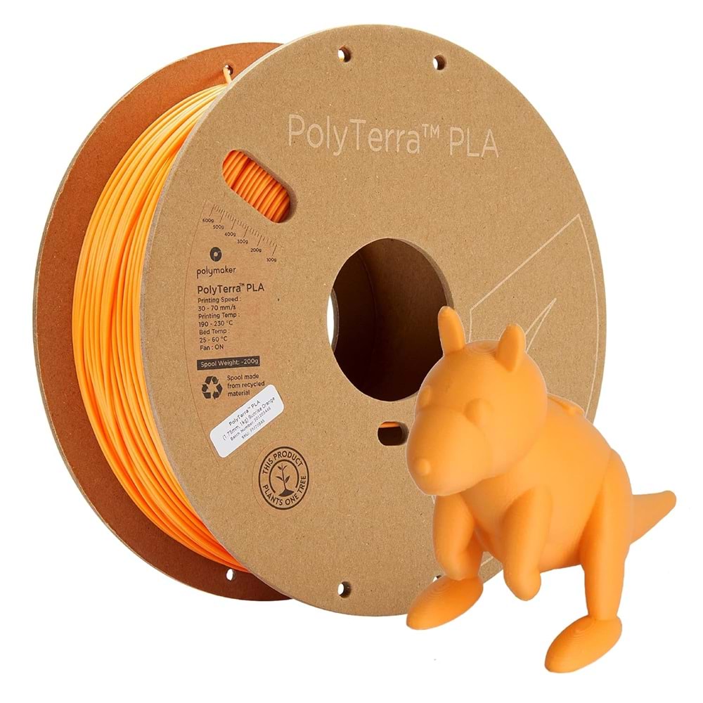 PolyTerra PLA Filament Gündoğumu Turuncu - 1 kg 1.75mm