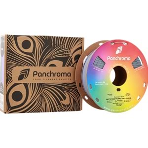 Panchroma PLA Dual Filament Mat Flu Mor (Gri - Mor) - 1 kg 1.75mm