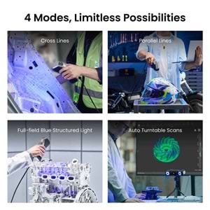 Revopoint MetroX Advanced Edition (Stoktan Teslim) – Profesyonel 3D Lazer Tarayıcı 