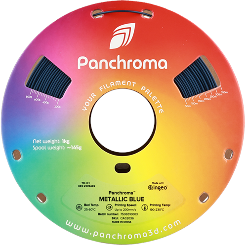 Panchroma PLA Filament Metalik Mavi - 1 kg 1.75mm