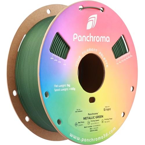 Panchroma PLA Filament Metalik Yeşil - 1 kg 1.75mm