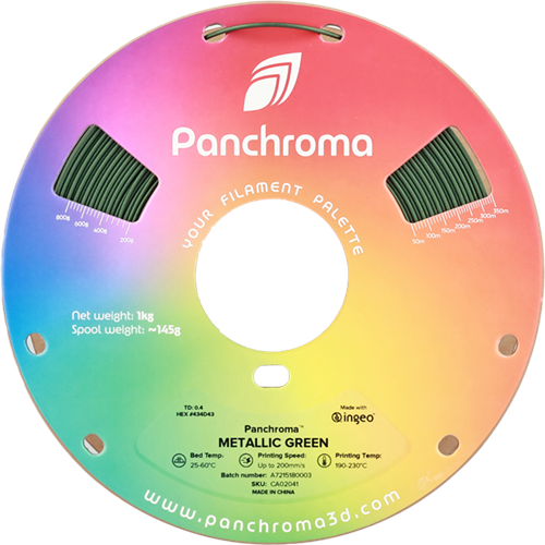 Panchroma PLA Filament Metalik Yeşil - 1 kg 1.75mm