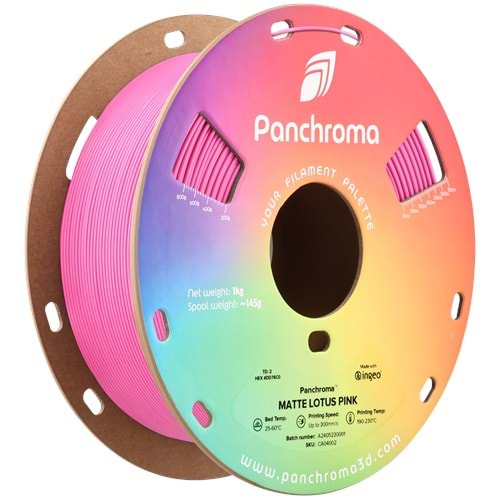 Panchroma PLA Filament Mat Nilüfer Pembe – 1 kg 1.75mm