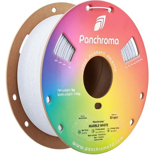 Panchroma PLA Marble Filament Beyaz - 1 kg 1.75mm
