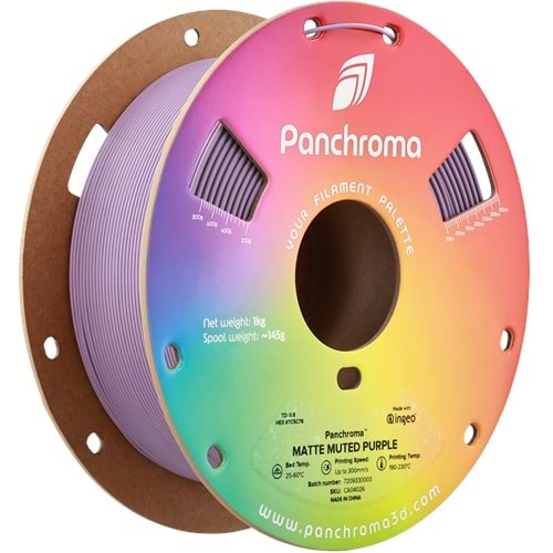 Panchroma PLA Filament Mat Yumuşak Mor – 1 kg 1.75mm