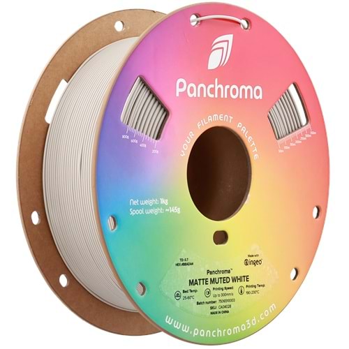 Panchroma PLA Filament Mat Yumuşak Beyaz – 1 kg 1.75mm