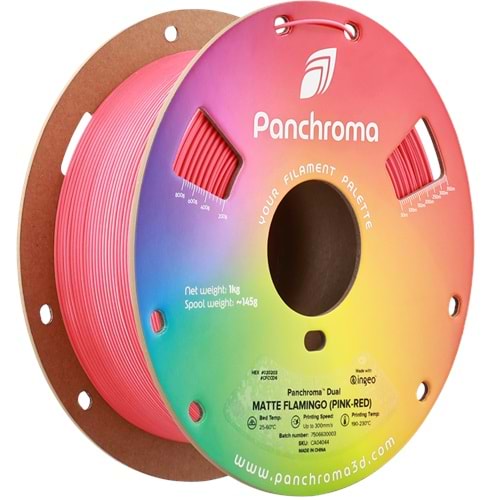 Panchroma PLA Dual Filament Mat Flamingo (Pembe-Kırmızı) - 1 kg 1.75mm