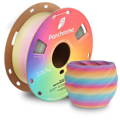 Panchroma PLA Filament Mat Pastel Gökkuşağı – 1 kg 1.75mm