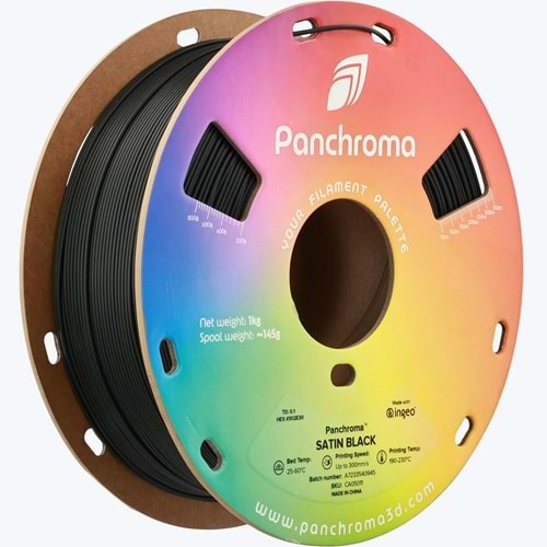 Panchroma PLA Filament Saten Siyah – 1 kg 1.75mm