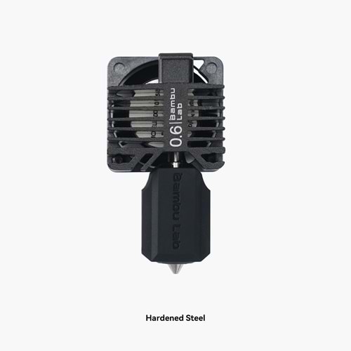 Bambu Lab X1 Serisi 0.6mm Sertleştirilmiş Çelik Nozzle Hotend Seti