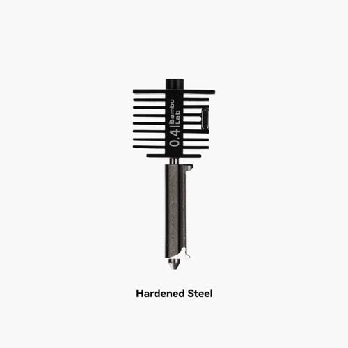 Bambu Lab A1 0.4mm Sertleştirilmiş Çelik Hotend Nozzle Seti