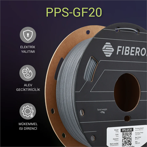 Fiberon PPS-GF20 Gri Filament