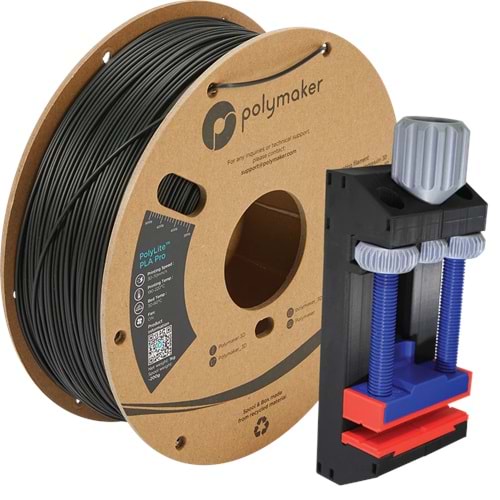 PolyLite PLA Pro Filament Siyah - Dayanıklı ve Kolay Baskı